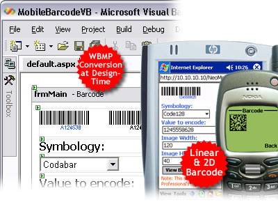 ASP.NET Mobile Barcode Professional 2.0 software screenshot