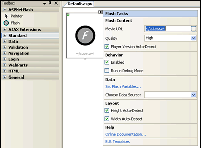 ASPNetFlash 2.6.0 software screenshot