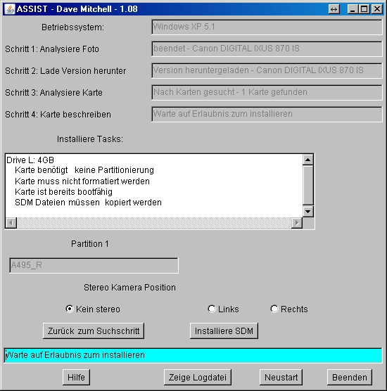 ASSIST 2.20 software screenshot