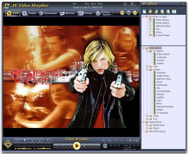 AV Video Morpher 3.0.9 software screenshot