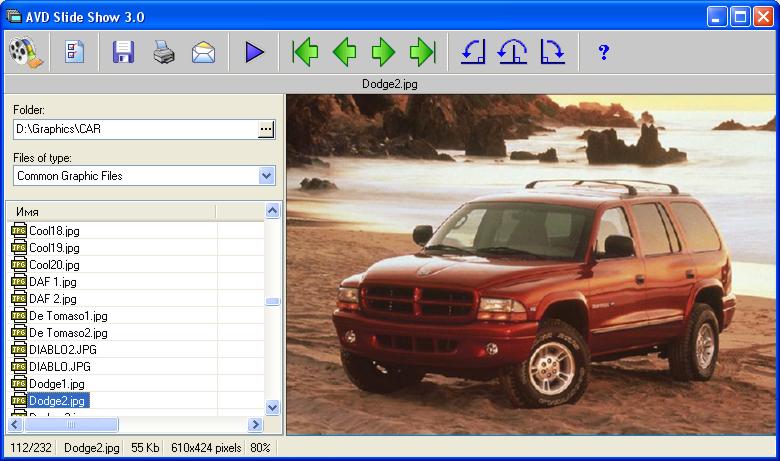 AVD Slide Show 3.1 software screenshot