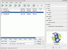 AVI DivX to DVD SVCD VCD Converter 5.2.0103 software screenshot