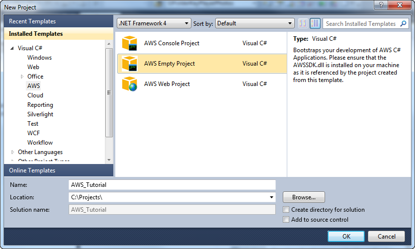 AWS SDK for .NET 2.3.44 software screenshot