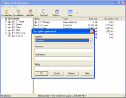 Abacre File Encryptor 1.0 software screenshot