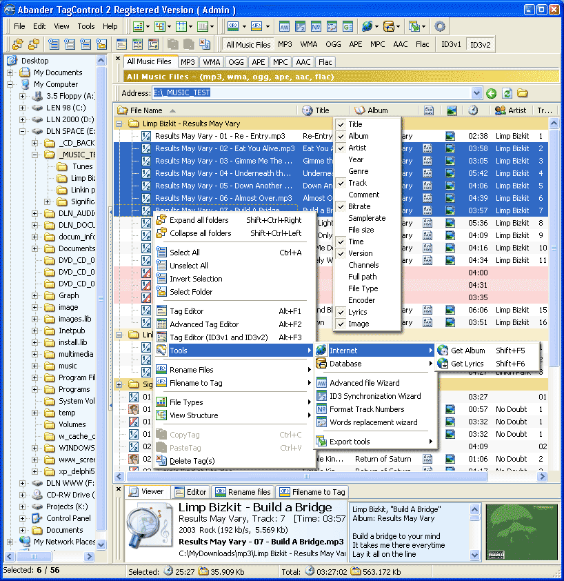Abander TagControl 2.91 software screenshot