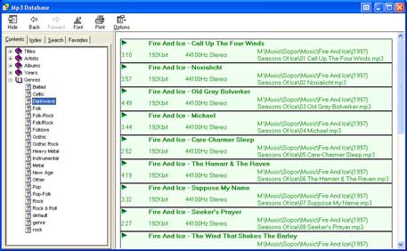 Abee MP3 Database Organizer 1.0.2 software screenshot
