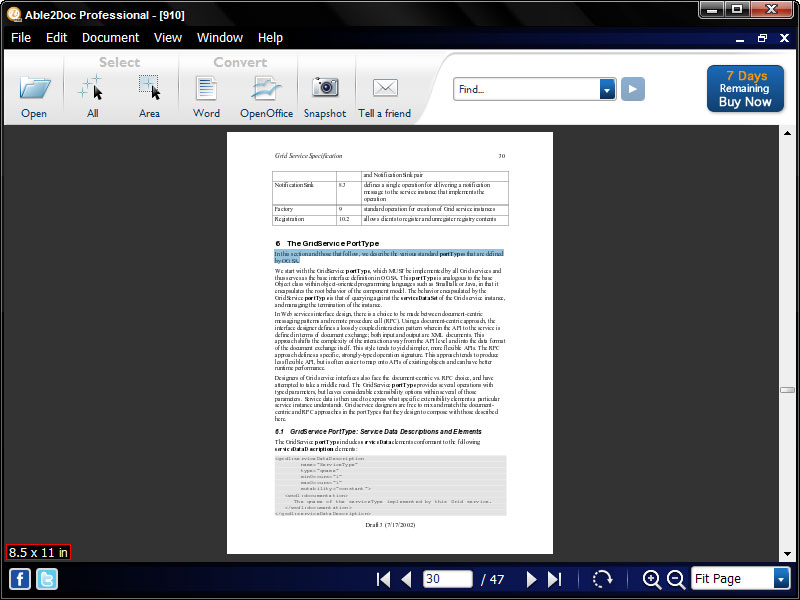 Able2Doc Professional 7.0.46 software screenshot
