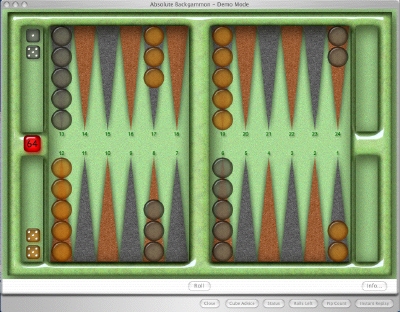 Absolute Backgammon 7.2.5 software screenshot