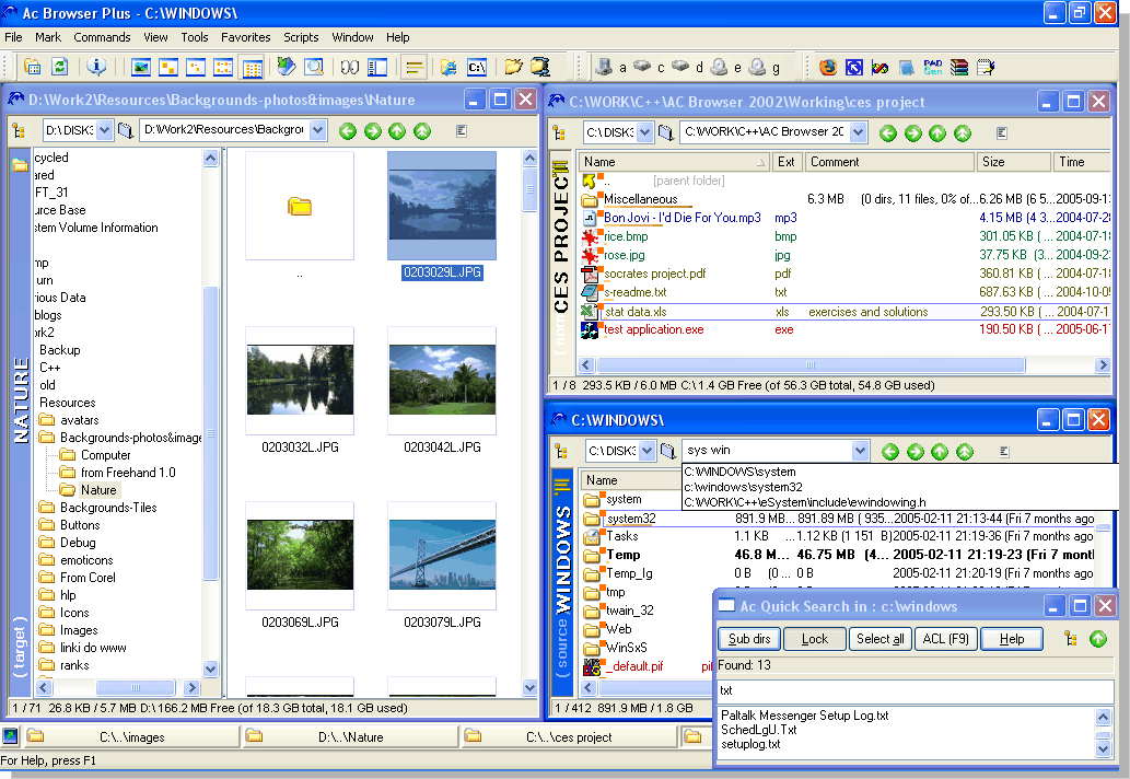 Ac Browser Plus 4.13 software screenshot