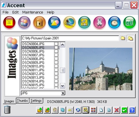 Accent 2.6 software screenshot