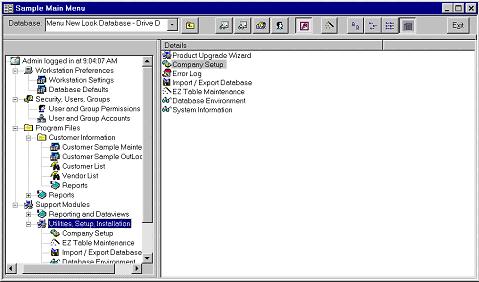 Access Developer Application Architect 1.04 software screenshot