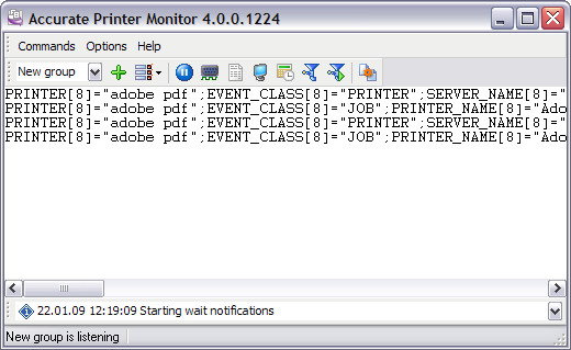 Accurate Printer Monitor 5.2.0.325 software screenshot