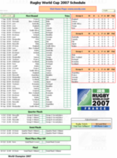 AceFixtures for Rugby World Cup 1.2 software screenshot