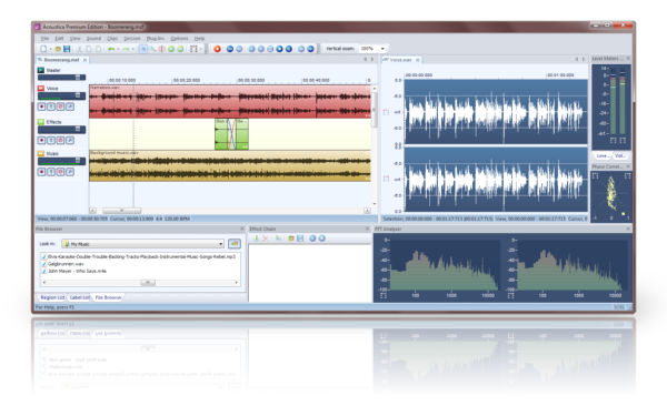 Acoustica Basic Edition 6.0.0.18 software screenshot
