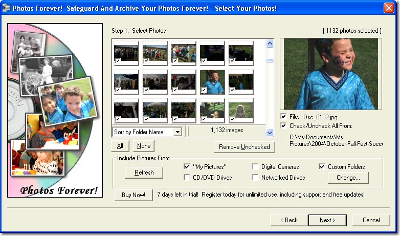 Acoustica Photos Forever 1.0_b15 software screenshot