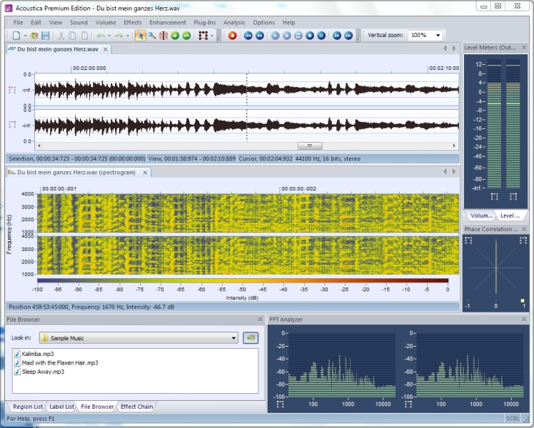 Acoustica Standard Edition 6.0.19 software screenshot
