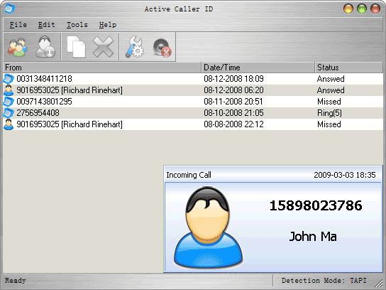 Active Caller ID 4.0.0 software screenshot