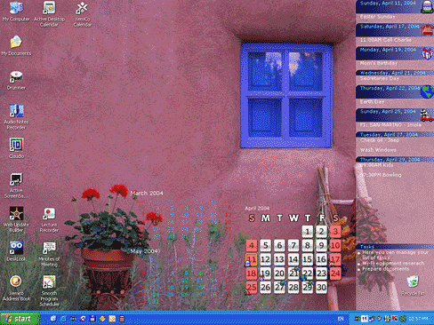 Active Desktop Calendar 7.95 software screenshot