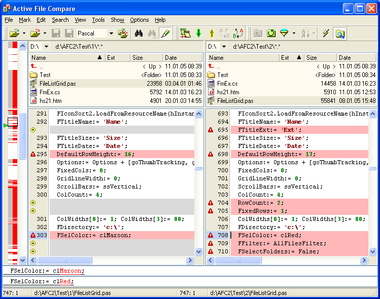 Active File Compare 2.0 software screenshot
