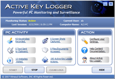 Active Key Logger 4.2.2.3189 software screenshot