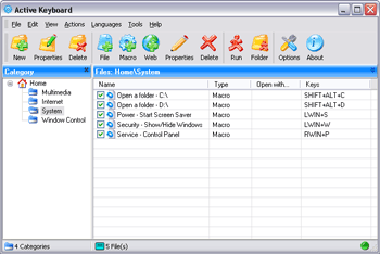 Active Keyboard 3.1 software screenshot