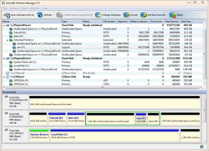Active@ Partition Manager 5.0.15 software screenshot