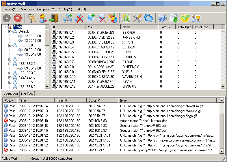 Active Wall Professional 4.0 software screenshot