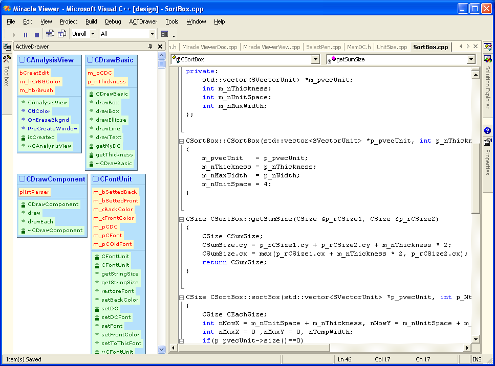 ActiveDrawer 3 software screenshot