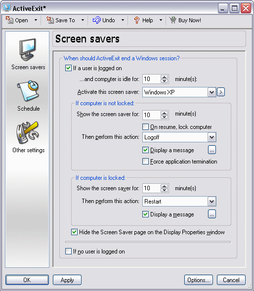 ActiveExit XP 3.22 software screenshot