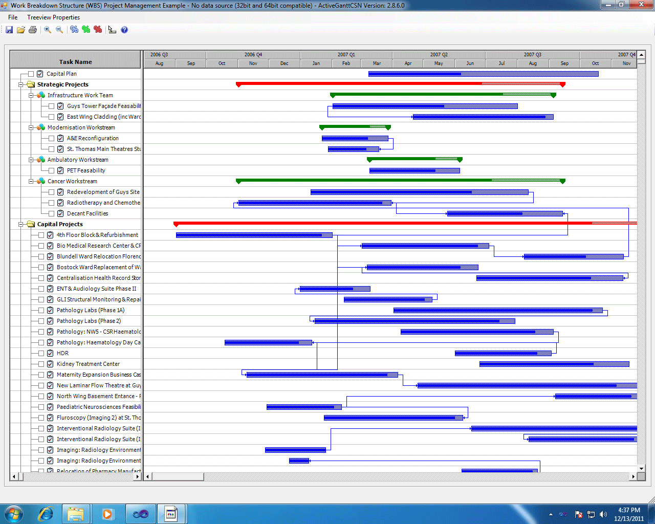 ActiveGanttCSN Scheduler Component 3.0.5 software screenshot