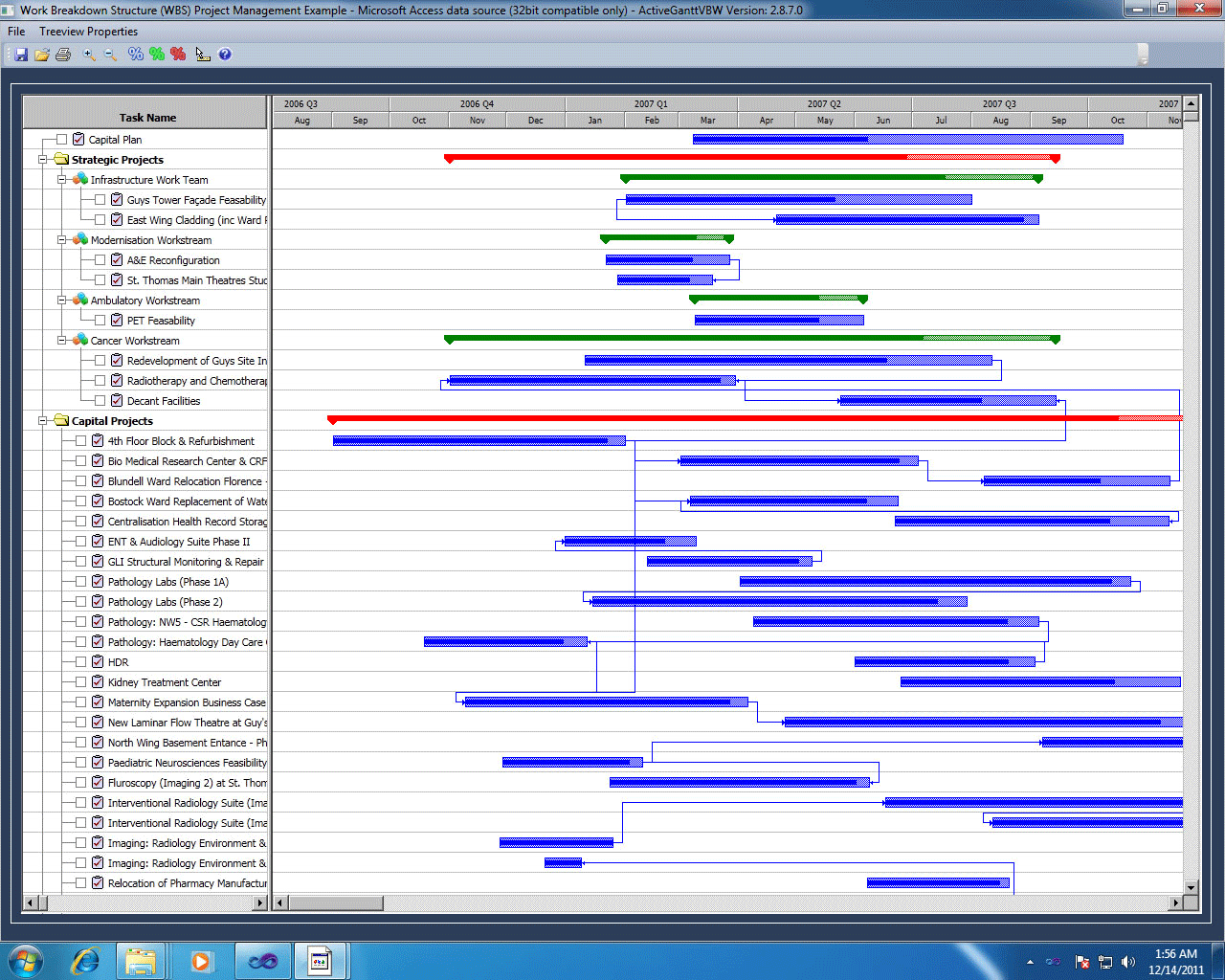 ActiveGanttVBW Scheduler Component 3.0.5 software screenshot