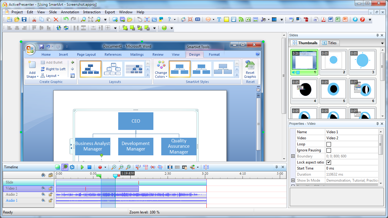 ActivePresenter 6.0.4 software screenshot