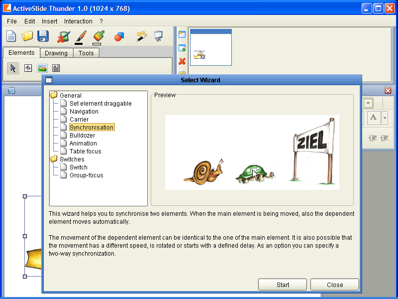 ActiveSlide Thunder 1.0.7 software screenshot