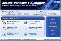 Actual Invisible Keylogger 1.5.5.8891 software screenshot