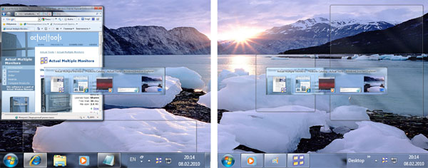 Actual Multiple Monitors 8.10.2 software screenshot