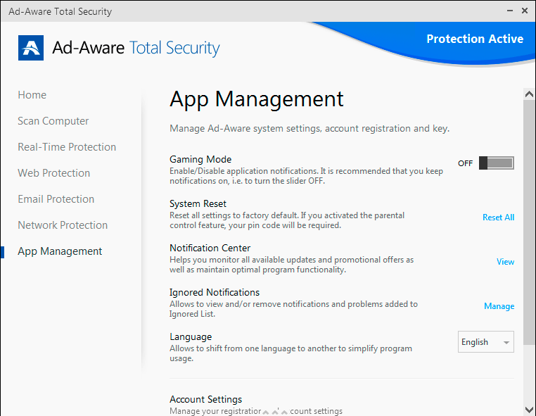 Ad-Aware Total Security 11.12.945.9202 software screenshot