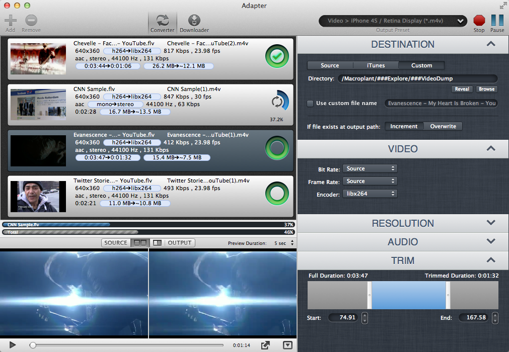 Adapter 2.1.2.0 software screenshot