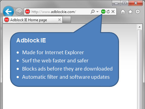 Adblock IE 3.0.2496.0 software screenshot