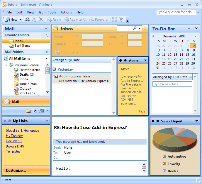 Add-in Express for Office and VCL 2010.6 software screenshot