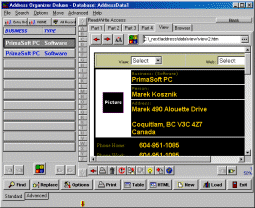 Address Organizer Deluxe 3.7 software screenshot