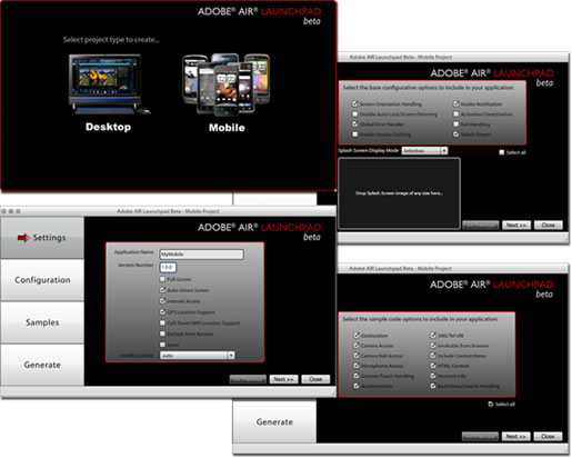 Adobe AIR SDK 26.0.0.118 software screenshot