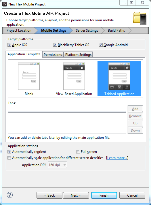 Adobe Flash Builder 4.6 software screenshot
