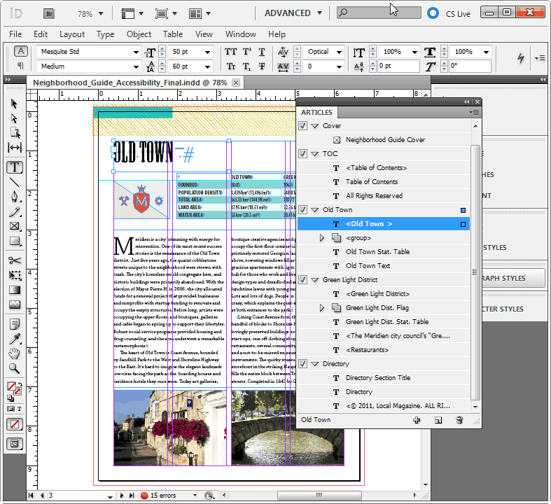Adobe InDesign CC 2017.1.12.1.0 software screenshot