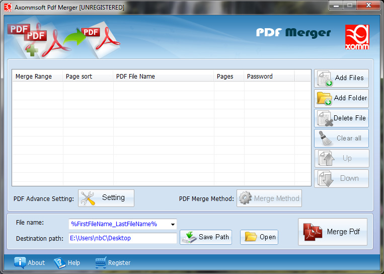 Adobe Pdf Combiner Software 1.2 software screenshot
