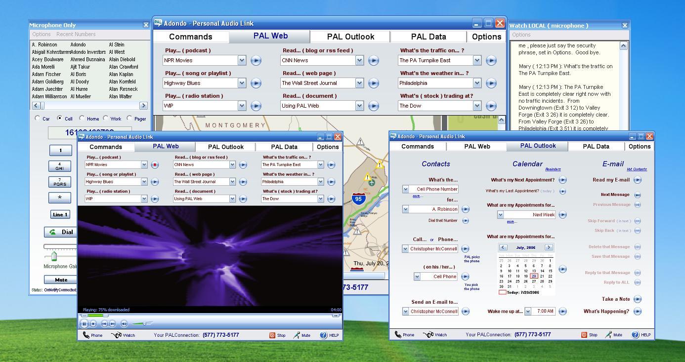 Adondo Personal Audio Link 1.0 software screenshot