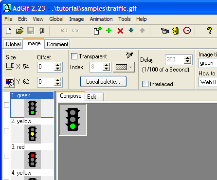 Adv GIF Animator 2.23 software screenshot