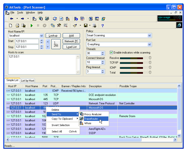 Advanced Administrative Tools 5.92 software screenshot