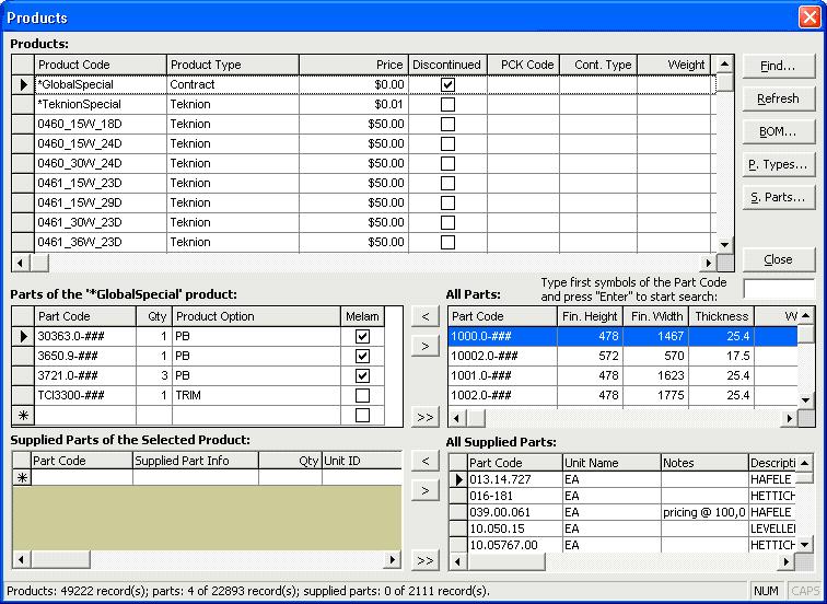 Advanced Bill of Materials 3.3.2 software screenshot