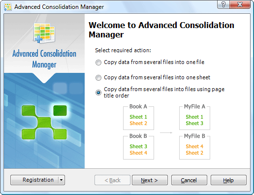 Advanced Consolidation Manager 1.1.1 software screenshot