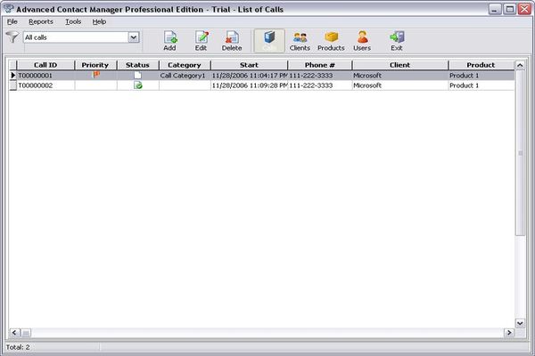 Advanced Contact Manager Personal 2.29.114 software screenshot